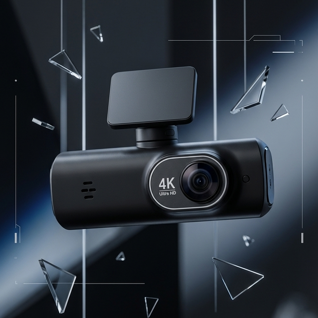 4K Dual Dash Cam with GPS & WiFi